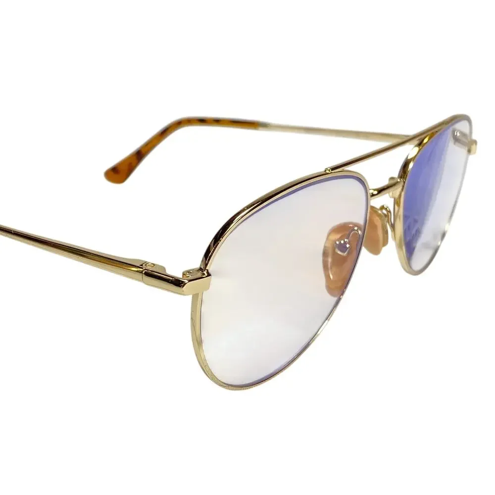 Ray-Ban RBPILOT RB6456 Gold Aviator Eyeglasses Frames Only 54-17-140 Italy